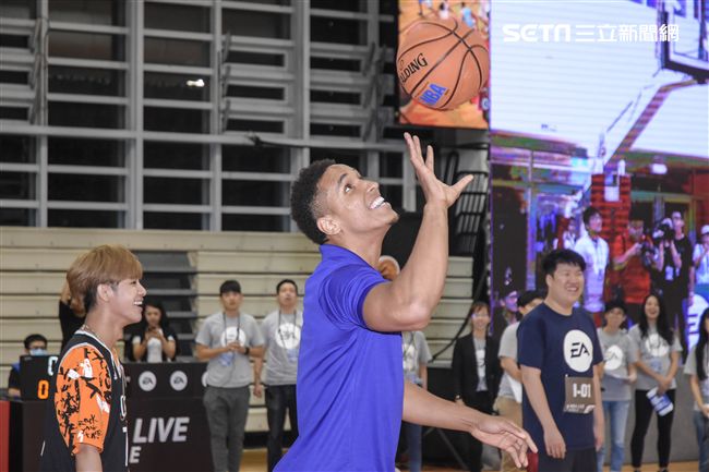 Malcolm Brogdon訪台出席公開活動。（圖／記者林敬旻攝）