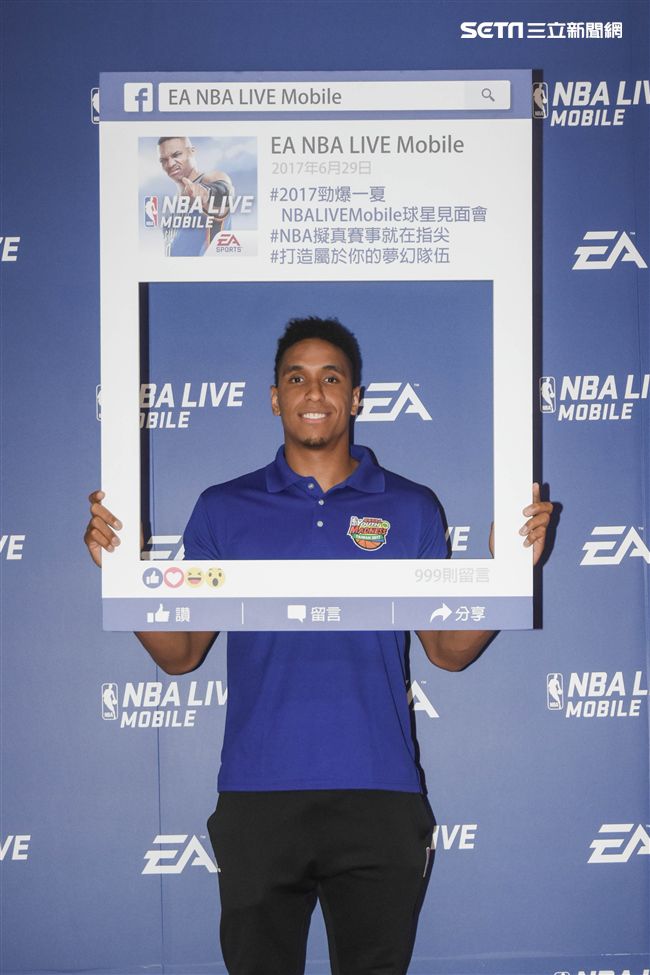 Malcolm Brogdon訪台出席公開活動。（圖／記者林敬旻攝）