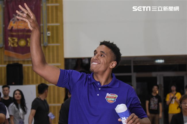 Malcolm Brogdon訪台出席公開活動。（圖／記者林敬旻攝）