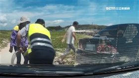 香港,夫妻,澎湖,旅遊,受困,沙坑,導航,台灣,警察,暖警,救援