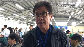 漢光演習記者群中見導演梁修身　盧冠妃攝