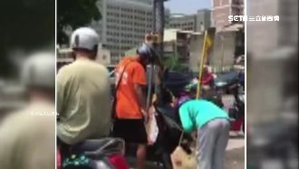 被撞向阿婆求償2千　聽到報警就落跑