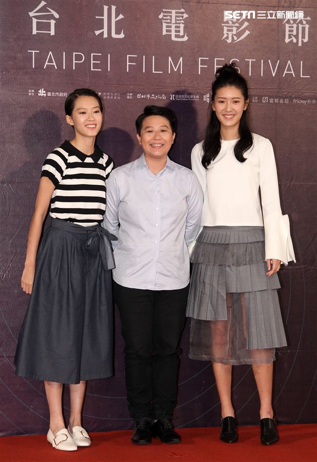 澳門電影「骨妹｣導演徐欣羨、女主角廖子妤、余香凝，來台媒體見面會。（記者邱榮吉/攝影）