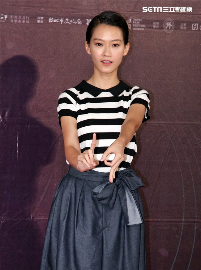 澳門電影「骨妹｣女主角廖子妤來台媒體見面會。（記者邱榮吉/攝影）