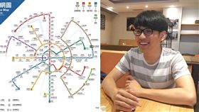 捷運同心圓,作者曾元濃（合成圖／曾元濃提供；校園記者吳家蓁攝）