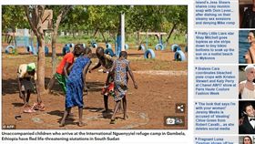 戰火悲歌…南蘇丹陷入戰亂已3年　孩童隻身光腳逃亡
圖／翻攝自《每日郵報》
http://www.dailymail.co.uk/wires/afp/article-4663402/Barefoot-children-flee-brutal-S-Sudan-war.html