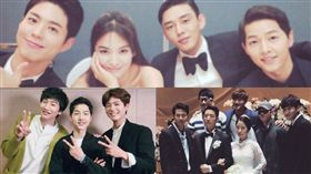 圖/翻攝自韓網 宋仲基伴郎團　宋慧喬