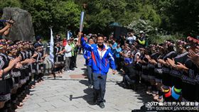 世大運聖火傳遞上玉山起跑。（圖／世大運提供）