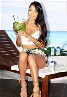 黑珍珠名模王麗雅剛完成歐洲最佳鐵人三項系列賽事，酷署運動電力滿分。（記者邱榮吉/攝影）