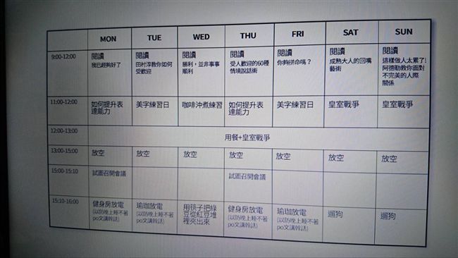 面膜小編自製課表　網友讚：神救援