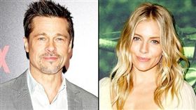 布萊德彼特,席艾娜米勒,圖／Us Weekly