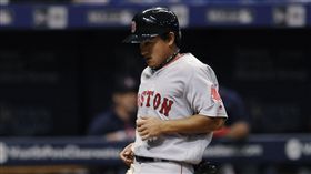 林子偉為紅襪跑回分數。（圖／美聯社／達志影像）