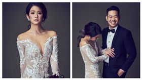 安以軒表妹向以丞,婚紗（合成圖／翻攝自向以丞臉書）