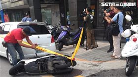 廖男為了替女友出氣，竟朝黃姓女地政士潑灑硫酸，自己也被硫酸潑到，還跑至附近派出所求救，警方訊後將他依殺人未遂罪送辦（翻攝畫面）