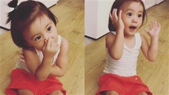 咘咘首唱兒歌！奶音捏鼻捧臉好療癒