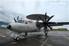中華民國空軍E-2K（稱為鷹眼） 2006年4月在屏東基地正式舉行成軍，先進的NP2000型8葉螺旋槳，這樣可有效降低噪音及震動、提高飛行性能和系統可靠性，加裝Link16資料鏈之後，預警機能夠傳送大量雷達資料給戰機飛行員，直接導引戰機作戰。（記者邱榮吉/攝影）