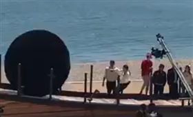 Angelababy被球砸傷