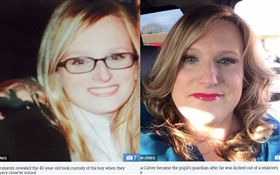 美國中學女教師為了洩慾收養15歲男孩。（合成圖／翻攝自《THE SUN》）