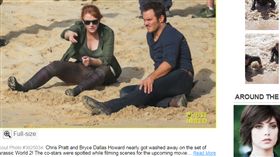 侏儸紀世界,恐龍,侏儸紀公園,高跟鞋,克里斯帕特,布萊絲霍華,片場照,
http://www.justjared.com/photo-gallery/3925033/chris-pratt-bryce-dallas-howard-jurassic-world-07/