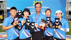 中華反曲弓女子隊在此次測試賽表現亮眼。。（圖／世大運提供）