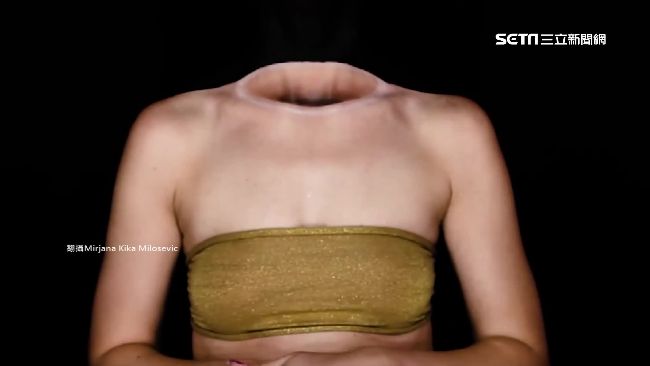 恐怖斷頭女　是她用化妝畫出來的