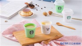 星巴克抹茶布丁,原味布丁,禮盒。（圖／統一星巴克提供）