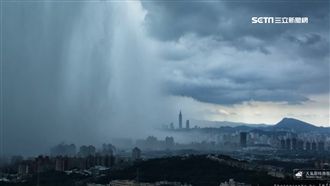 雷雨狂下也不涼　台北體感溫飆43度