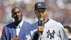 ▲喬丹曾參加吉特的球衣退休。（圖／美聯社／達志影像）