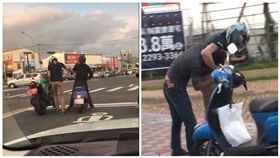 騎士街頭定孤支　因這個舉動被讚爆！ 圖/翻攝自臉書爆料公社