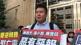 前電視台主持人逸飛胞弟陳登廷吸金，二審逆轉，被害人陶先生感謝司法。記者潘千詩攝影