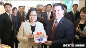 台巴建交60周年紀念郵票，蔡英文，卡提斯。（圖／總統府提供）