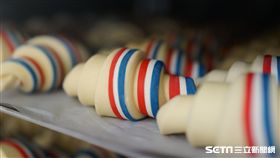 Gontran Cherrier法國國旗版限定可頌。（圖／Gontran Cherrier提供）