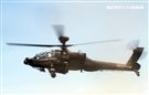 AH-64E阿帕契攻擊直升機離場。（記者邱榮吉/左營拍攝）