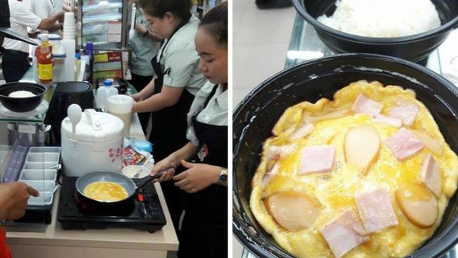 泰小7店員超猛！蛋包飯技能已達成