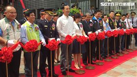 首座捷運共構派出所落成　市長、局長親臨剪綵啟用。