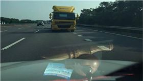  高速公路,逆向,大貨車,閃神,昏昏欲睡,爆料公社　圖／翻攝自爆料公社