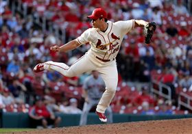 ▲聖路易紅雀牛棚投手吳昇桓今年投得很辛苦。（資料照／美聯社／達志影像）