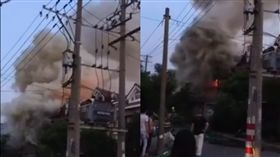 江蘇常熟市火災 圖／微博