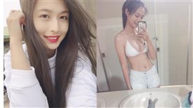 台北城市科技大學校園中校花梁家瑜（合成圖／翻攝自梁家瑜IG）