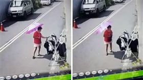 晾衣服,曬衣服,偷竊,大嬸,省錢,尺寸,小偷
（圖／翻攝自爆料公社）