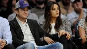 艾希頓庫奇（Ashton Kutcher）與老婆蜜拉庫妮絲／美聯社