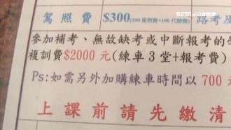 考照未過重考收2千　女控駕訓班坑錢