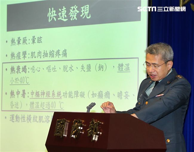 國軍部軍醫局詹正雄上校。（記者邱榮吉/攝影）