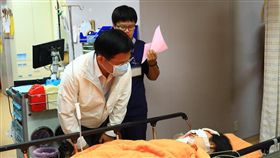 林佳龍,警消,氣爆,逢甲　圖／翻攝自林佳龍臉書