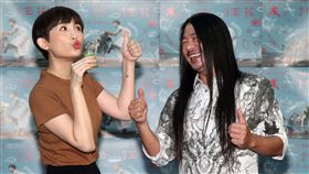 魏如萱的「末路狂花巡迴演唱會」7月即將登上台北小巨蛋，在練排時亂彈阿翔帶著蜆精探班。（記者邱榮吉/攝影）