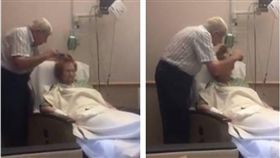 國際,感人,老翁,老奶奶,梳頭,影片,溫馨