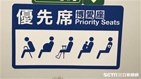 火車、博愛座（示意圖）