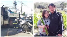 仰德大道死亡車禍死者阮英貴（合成圖／翻攝阮男臉書、翻攝畫面）