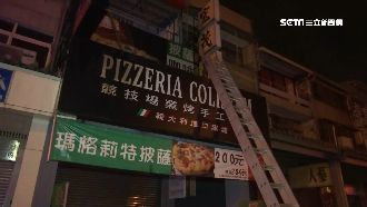 丟汽油桶燒披薩店　男嗆「不准報警」