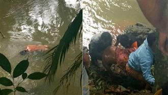 男河邊被拖走　女巫讓鱷魚叼全屍回來